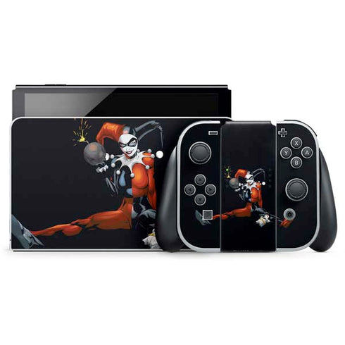 DC Comics Harley Quinn Playfull Pose Nintendo Skins